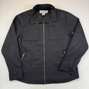 Tunellus Zip Jacket XL Hidden Hood Wool Blend Zip Pockets Gray